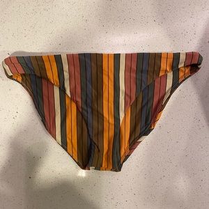 O’Neill Striped Hipster Bikini Bottoms Size Small